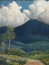 Peter Hurd : Blue Mountain : New Mexico Landscape Art Print picture