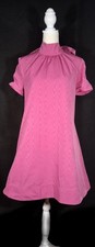 NWT Staud Mini Ilana Dress  Bow Tie in Lollipop Pink Size SMALL picture