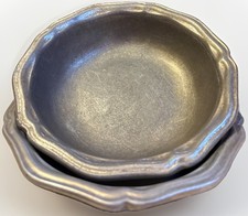 Set Vintage Wilton Royal Pewter Soup Cereal Bowl Queen Anne MCM Columbia USA 7” picture