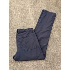 Lululemon Commission Pant Classic Navy Blue Mens Size 36 Golf Chino Pants picture