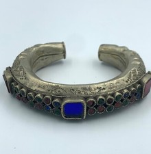 Antique Ancient near eastern very old white-metal bracelet very unique picture