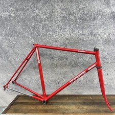 Vintage Schwinn Peloton Road Bike Frame 56cm Red Columbus Steel 700c 126 Japan picture