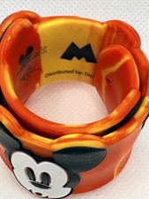 Authentic Disney Park 3D Silicone SLAP Bracelet Mickey Mouse Red Yellow UNWORN picture