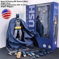 In Stock CT Toys MAFEX No.105 Hush Batman Blue Ver. Action Figure New iN Boxed picture