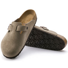 New Birkenstock Boston Suede Leather Soft Footbed Unisex Clog Shoes All Colors picture