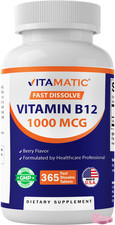 Vitamatic Vitamin B12 1000 mcg Fast Dissolve 365 Tablets picture