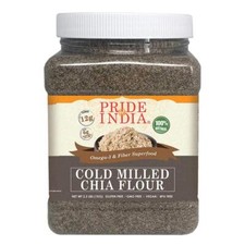 PRIDE OF INDIA Cold Milled Raw Chia Ground - Omega-3 & Fiber Superfood Jar picture