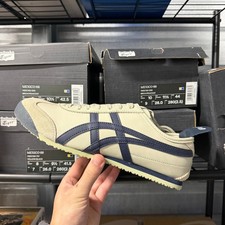 Onitsuka Tiger Mexico 66 Men's Size 8 Birch Peacoat Sneakers 1183C102-200 picture