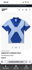 Awake NY x Jordan Classic Sport Polo Shirt Size XL picture