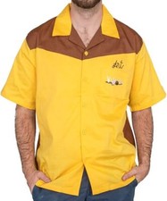 Ripple Junction Big Lebowski Team Dude Gold Bowling  Button Down Cosplay Shirt picture