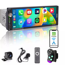 6.9 Single Din Car Stereo Wireless Apple CarPlay Bluetooth touchscreen Radio USB picture