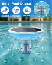 Solar Powered Pool Ionizer Copper Pool Cleaner Up to 45,000 Gallons picture