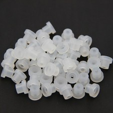 200pcs White Silicone Tattoo Machine Armature Bar Needle Half Grommets Nipples picture