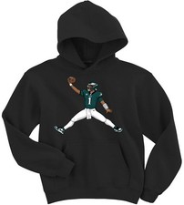 Jalen Hurts Jump Eagles Hoodie Hooded Sweatshirt T-Shirt Adult Large picture