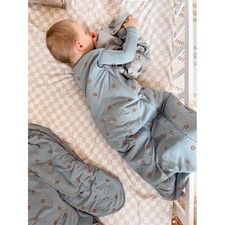 Gunamuna 1.0 TOG Bamboo Viscose Sleep Sack Blue Football 9-18M NEW NWT picture