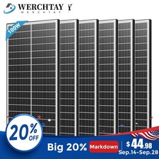 Werchtay 100W 200W 300W 400W 500-1000W N-Type Bifacial Solar Panel 12V Mono Home picture