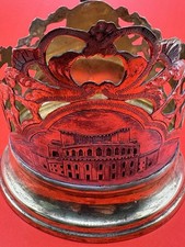 Vintage Soviet Armenian 875 Silver Tea Glass Holder Yerevan 1956 USSR 74.27g picture