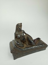 Unique ANCIENT EGYPTIAN ANTIQUE STATUE Queen Cleopatra on Sea Scarab Protection picture