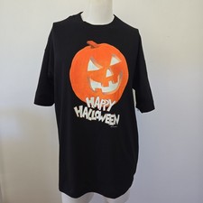 VTG Deadstock 90s Single Stitch T Shirt Happy Halloween Jack-O-Lantern XL USA picture