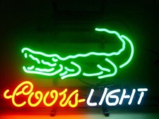 Coors Light Beer Crocodile Aligator 24