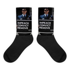 Major Jason Watson Impeach Convict Remove Political Protest Crew Socks picture