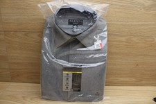 NWT Alfani AlfaTech Slim Fit Gray Dress Shirt M 15-15.5 32/33 Stretch $60 picture