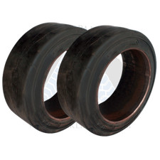 2PK 16X4-1/2X10-1/2  SOLID TIRES 16-4.5-10.5 SOLID TIRES USA MADE FORKLIFT TIRES picture