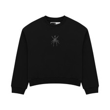 Sp5der Sp5der Rhinestone Tm Crewneck Black ST028SS26BLK Available Now picture