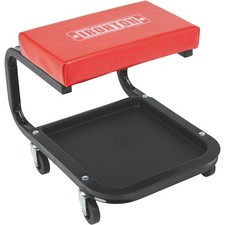 Ironton Mechanic’s Roller Seat, 250-Lb. Capacity, 14-1/2in. Height, Tool Tray, picture
