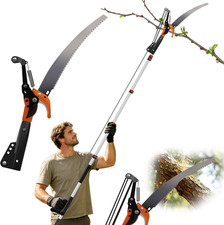 26FT Reach Pole Saw for Tree Trimming, 5-20FT Extendable Branch Trimmer with Sha picture