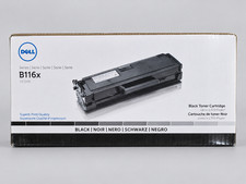 Dell B116X YK1PM Black Laser Toner Cartridge Genuine OEM New Sealed picture