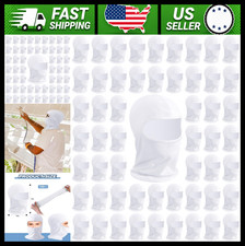 150 Pack Disposable Painter's Spray Sock Head Covers, White picture