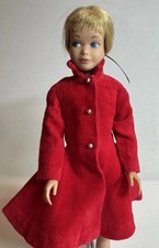 Vintage Mattel’s Barbie’s Skipper’s Red Velvet Coat #1906 Red Flare VG NO DOLL picture