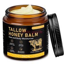 Beef Tallow for Skin, Tallow and Honey Balm for Face, Organic Grass-fed Beef picture