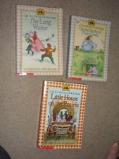Little House on the Prairie 3 Scholastic Gingham PB Books Plum Creek Long Winter picture