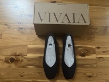 Vivaia Women’s Navy Blue Margot Waller Flats US 5 EU 35 picture