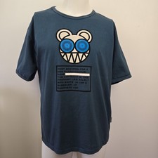 VTG Y2K Radiohead T Shirt KID A WASTE Test Specimen Bear W.A.S.T.E. Size XL picture