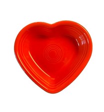 NWT Fiesta Small 6” POPPY HEART Shaped Bowl-Retired picture