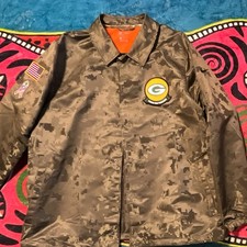 NFL GREEN Bay Packers Light Jacket XXL Military Style picture