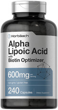 Alpha Lipoic Acid 600mg | 240 Capsules	| with Biotin Optimizer | by Horbaach picture