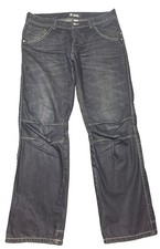 H&M Bragg Jeans Mens 34x32 Blue Denim Dark Wash Grunge Relaxed Streetwear picture