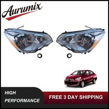 Left & Right Pair Headlight Assembly For 2017-2020 Mitsubishi Mirage G4 8301D117 picture