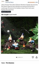 Gnomes Fairy Resin Statues Miniature Garden Accessories Mini Dwarf Figurine Fair picture