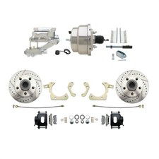Speedway Deluxe Disc Conv. Kit, D/S Rotors, Black, Fits 55-58 Chevy picture