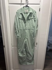 Lee Vintage Modern Union-Alls Denim Coverall Jumpsuit Medium Avocado Green picture