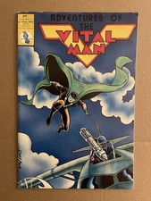 Adventures of the Vital-Man #6 Budgie Press 1992 Early David Mack Back Cover B&W picture