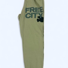 Free City sweatpants in green with black 'FREE CITY' OG Sweatpants picture