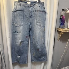 Driftwood Barbara Barrel Jeans Doodle sz. 16 picture