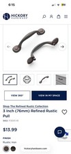Hickory Hardware P3001-RI Refined Rustic Cabinet Pull 3” 76mm Rustic Iron picture