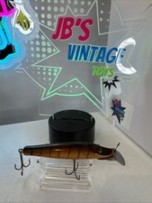 Vintage South Bend, Best O Luck Pike Minnow Wooden Fishing Lure Casting  picture
